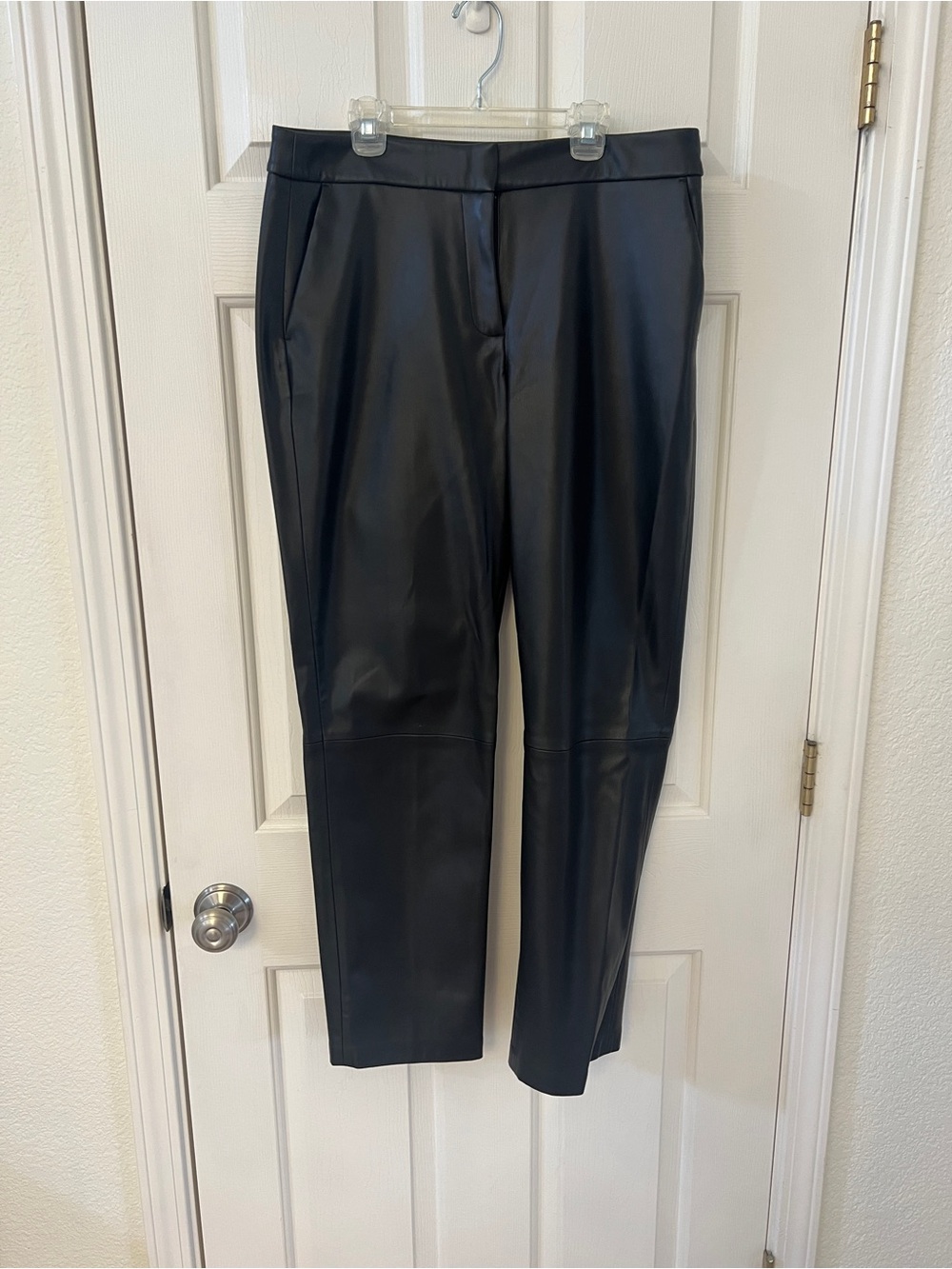 Alfani Black Faux Leather Pants